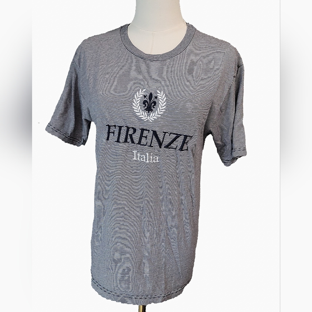 Sublima‎ Made In Italy Gray Striped Men's Tee